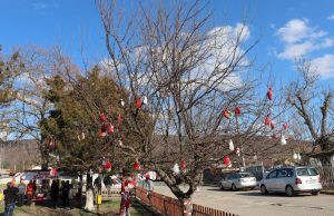 Детска площадка в Стан грейна с красива мартенска украса