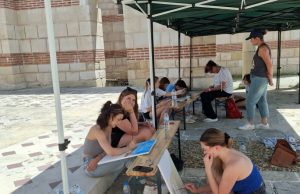 Пленер за ученици на Голямата базилика в Плиска