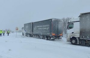 Паднали дървета на пътя между Веселиново и Смядово (видео)